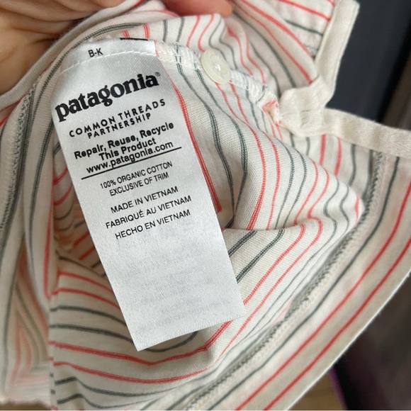 Patagonia Pacific Stripe Organic Cotton Lightweight Squeaky Clean Polo Shirt - Picture 8 of 10